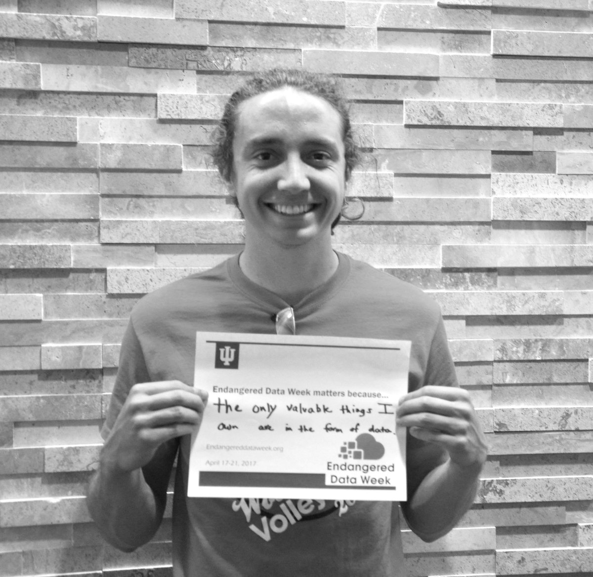 iulibraries's tweet image. “The only valuable things I own are in the form of data.” #EndangeredData