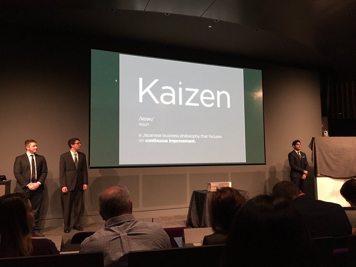 ShivankTaksali's tweet image. Kaizen kicks off our 2nd presentation of the day! #ENTR3330 @NortheasternCOE #LeanDesign #Entrepreneurship #GoldenMoments