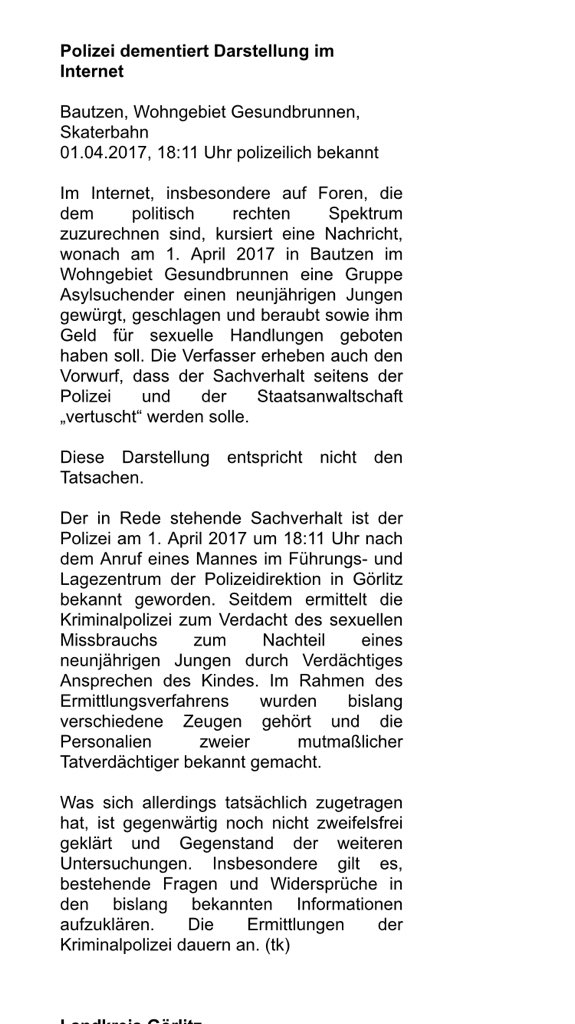 PolizeiSachsen's tweet photo. @volksfahrraeder @Schmanle Die Görlitzer Polizei hat heute dazu eine Pressemitteilung veröffentlicht. Die FB Seite nehmen wir unter die Lupe. https://t.co/tEDauPVtMX