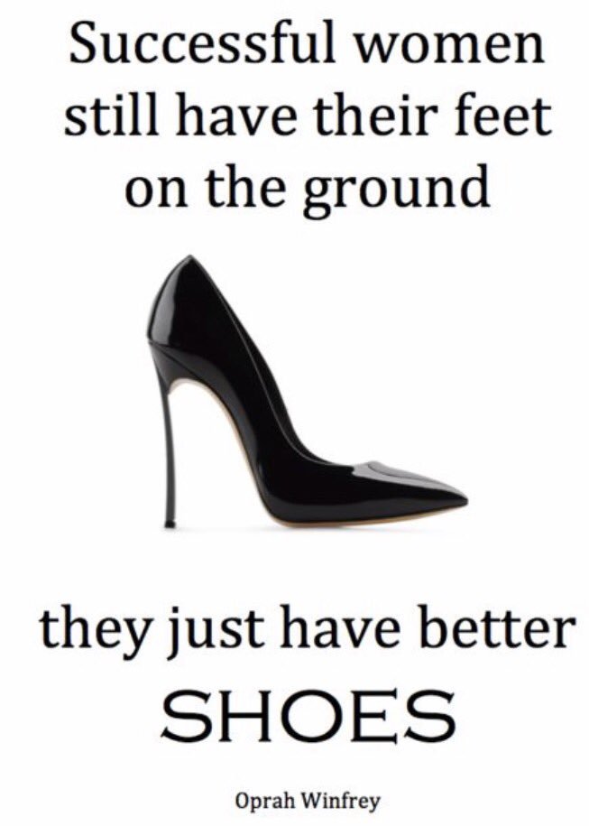 EllieMayWrightx's tweet photo. Good shoes take you good places 👠 @Oprah #quoteoftheday #success #QOTD #ShoesdayTuesday https://t.co/kCJMmOFCkA