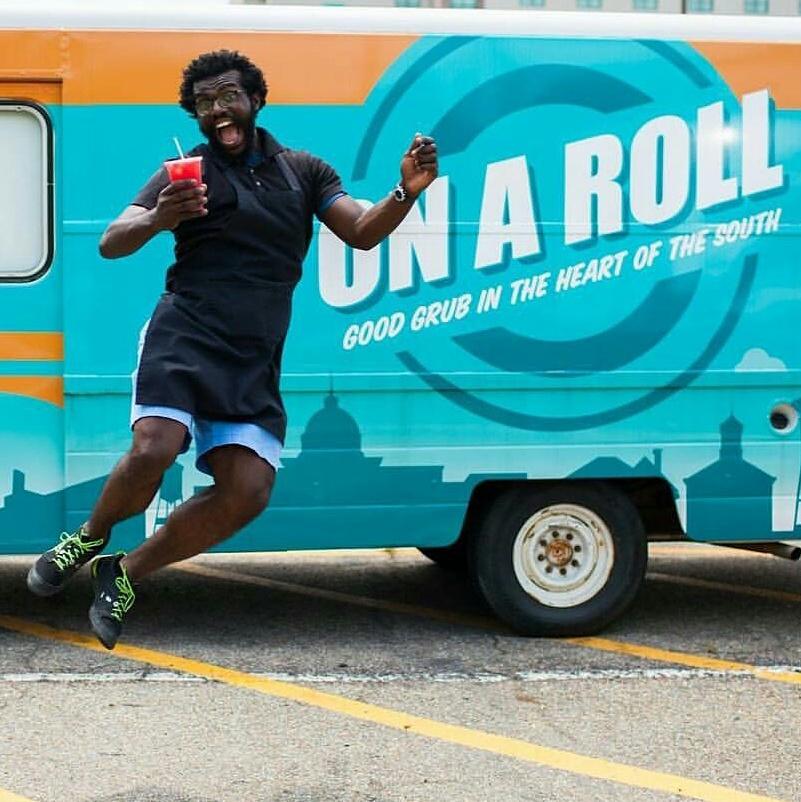 Nick is excited for Taco Libre! Are you? @lightninglinemgm #onarollmgm #dontbeafraidofdeliciousness #datpankdrank