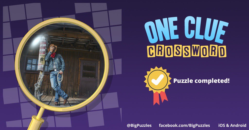 I completed a puzzle in One Clue Crossword. Play now for free!
onecluecrossword.com #OneClueCrosswordn