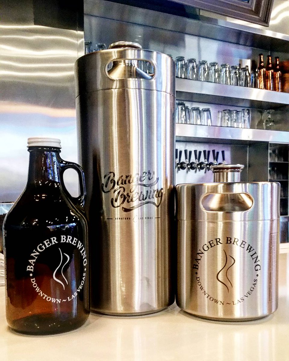 Its 2-for-1 growler fill day! Remember to bring your growler punch card so you can work towards a free fill. #bangerbrewing #dtlv