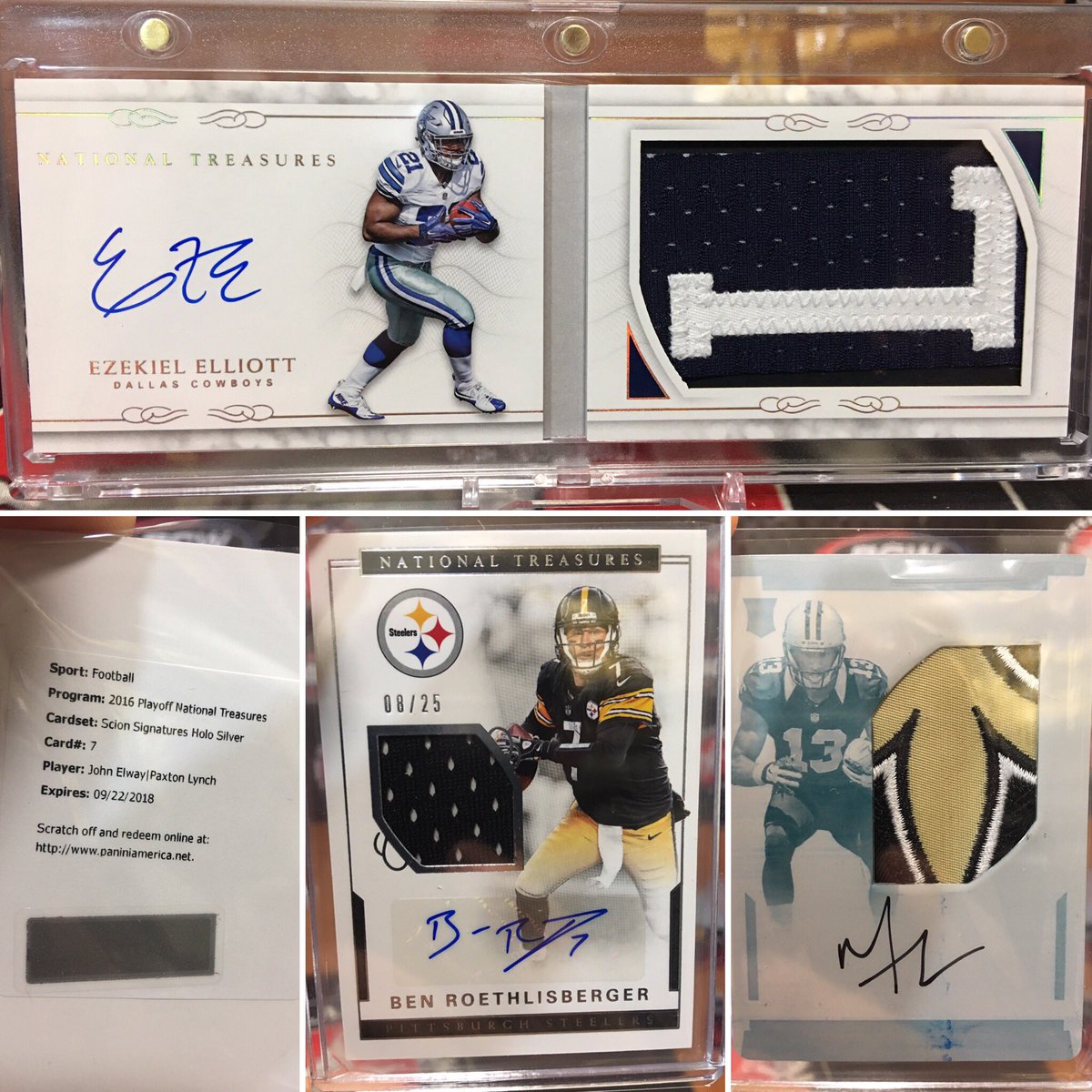 bigtexasbreaks's tweet photo. NT 💥 BOOM @ChecklistsforUS @PaniniAmerica #whodoyoucollect #panini #dc4l #hobby #groupbreaks #btbBreaks #cowboysnation #steelersnation https://t.co/KA9qjBbfWu