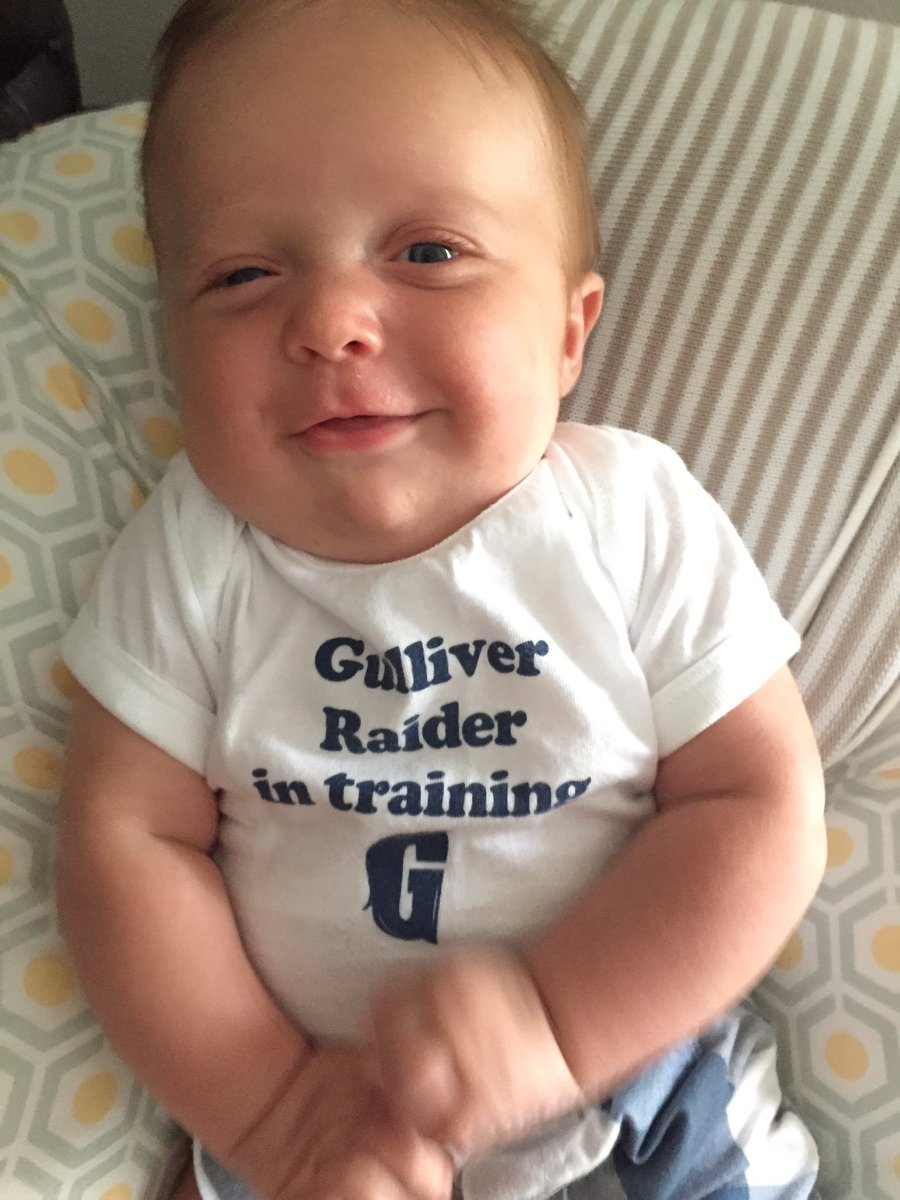 This mini Raider attended his 1st sporting event today,the Gulliver Lacrosse Game!#gulliverraiders #gplax #futureraider #laxbaby