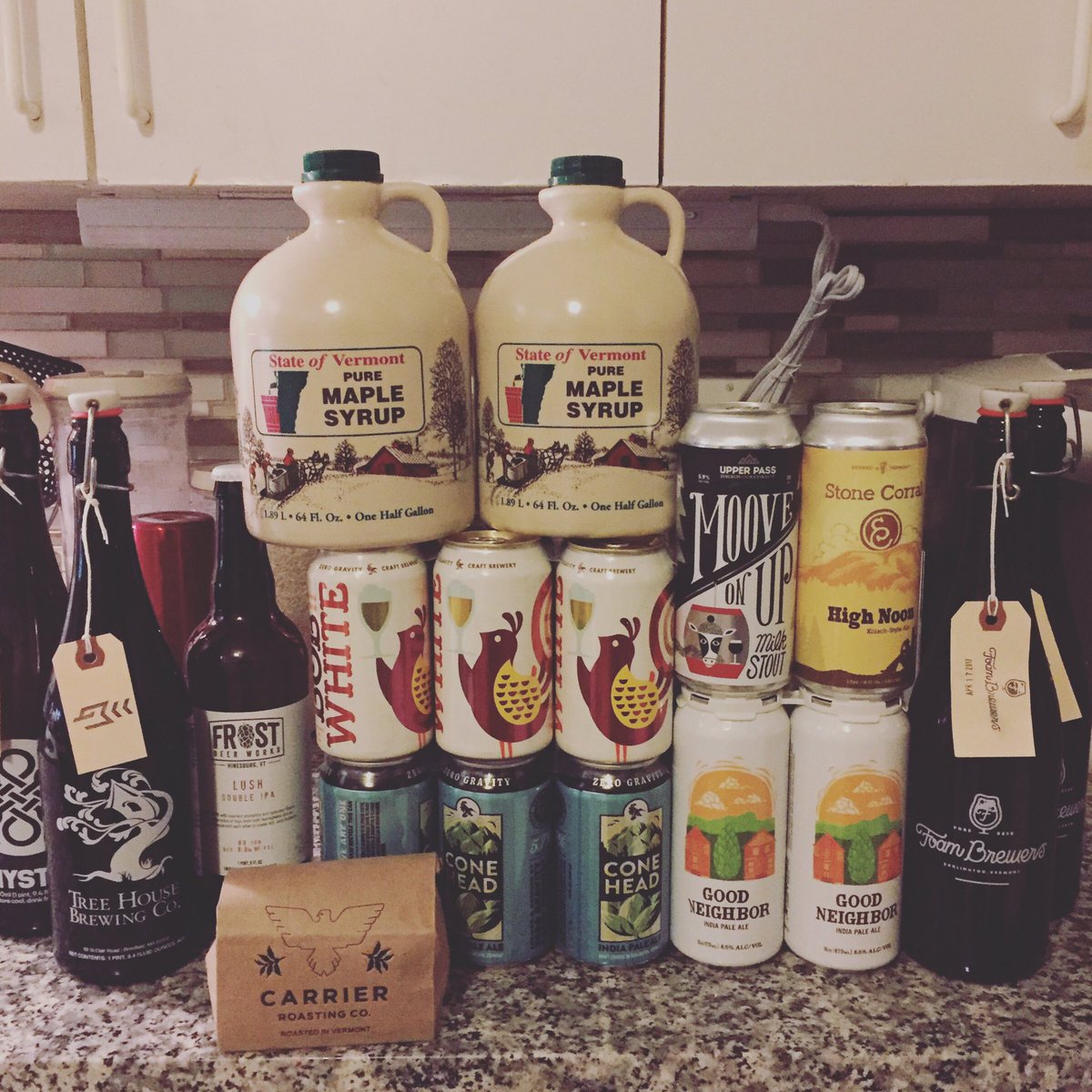 What a #VTbeer haul looks like when you're not a tourist. Such a fun few days!
