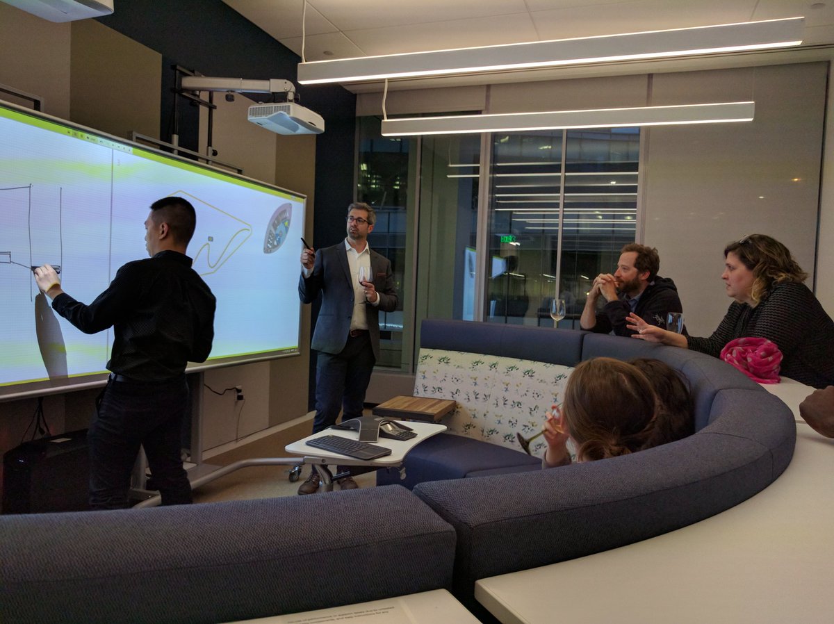 KBubriski1's tweet photo. @Arrowstreet checking out the new @Huddlewall  @SkanskaUSA office #EarthMonth #collaboration https://t.co/xSochouRfm