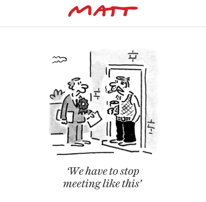'We have to stop meeting like this' #cartoon