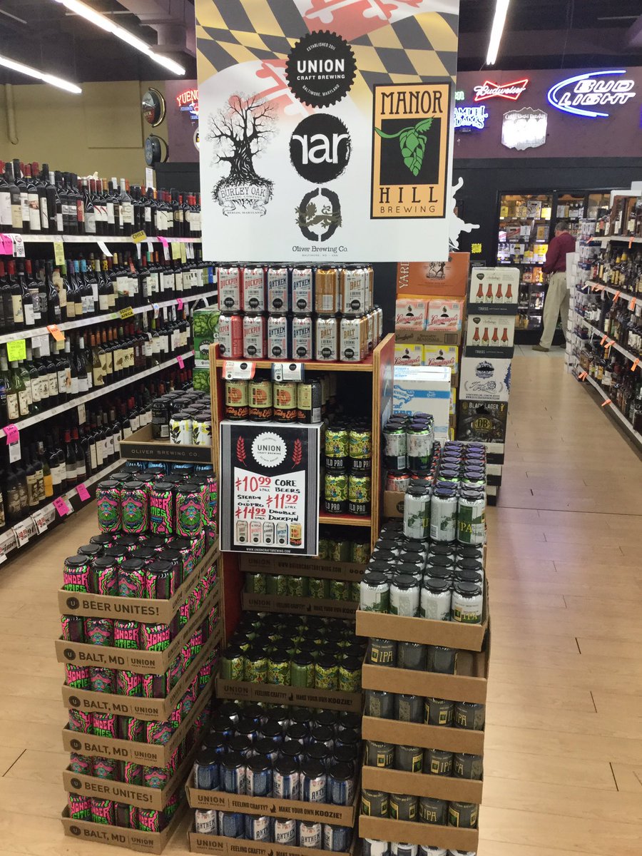 #MarylandCraftBeer stacked and flying at #FairgroundsDiscountBeverages
<a href="/UnionBrewing/">UNION Craft Brewing</a> <a href="/OliverBrewingCo/">Oliver Brewing Company</a> <a href="/Manorhillbrew/">@ManorHillBrew</a> <a href="/RARBrew/">RAR Brewing</a> <a href="/BurleyOak/">Burley Oak BrewingCo</a>
