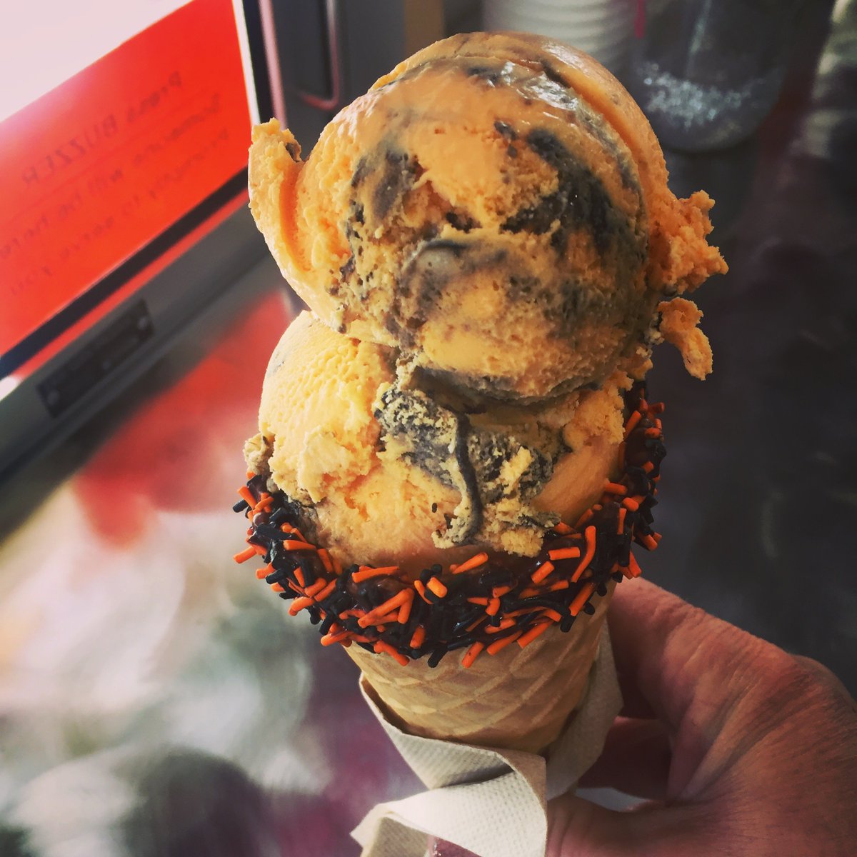 Special for tonight's game at the @CanaltaCentre, Tiger Waffle Cones! Let's go Tigers!