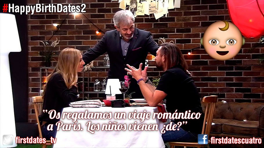 firstdates_tv's tweet photo. ¡Pangea y First Dates tienen una sorpresa para los Cris! #HappyBirthDates2 https://t.co/K7ZrmLUOps https://t.co/OYGaXuWkAV