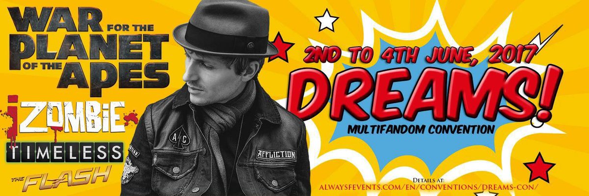 Can't wait to hang with you fans in #Frankfurt #Germany for <a href="/DreamsCONEurope/">Dreams CON Europe</a>!! #TheFlash #WarForThePlanetOfTheApes #Supernatural