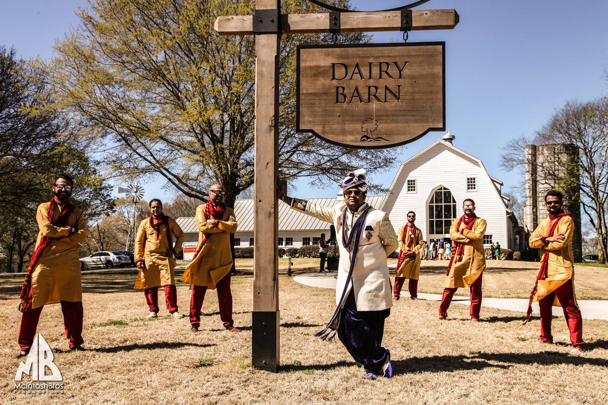 Nanda and his groomsmen had some serious swagger! Photo credit: <a href="/mcintoshbros/">McIntosh Bros</a>