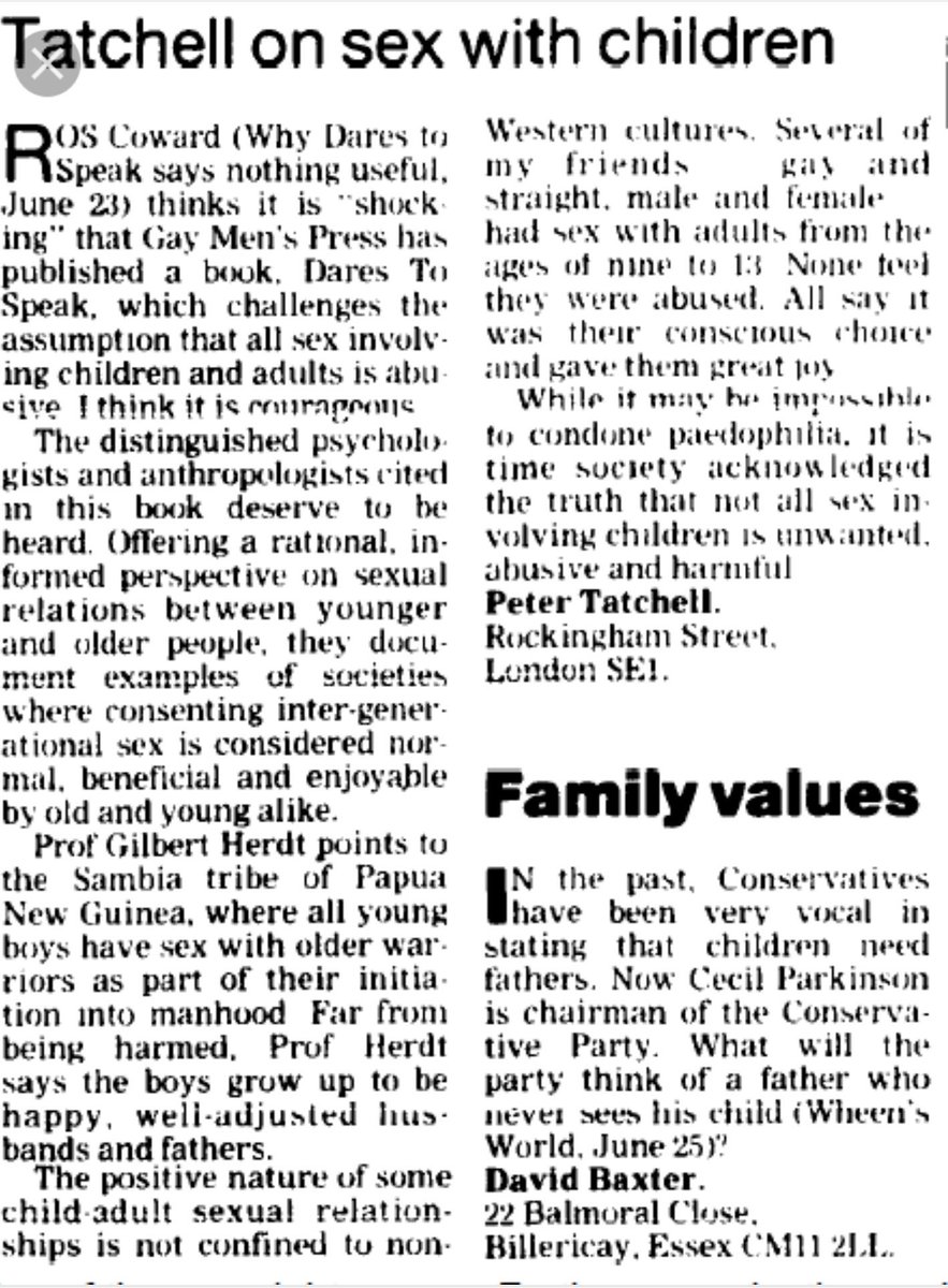 REnlightenment's tweet photo. This is what happens when you ask @PeterTatchell why he wrote a letter clearly condoning sex with children. https://t.co/5Yvhv4Wm5Y