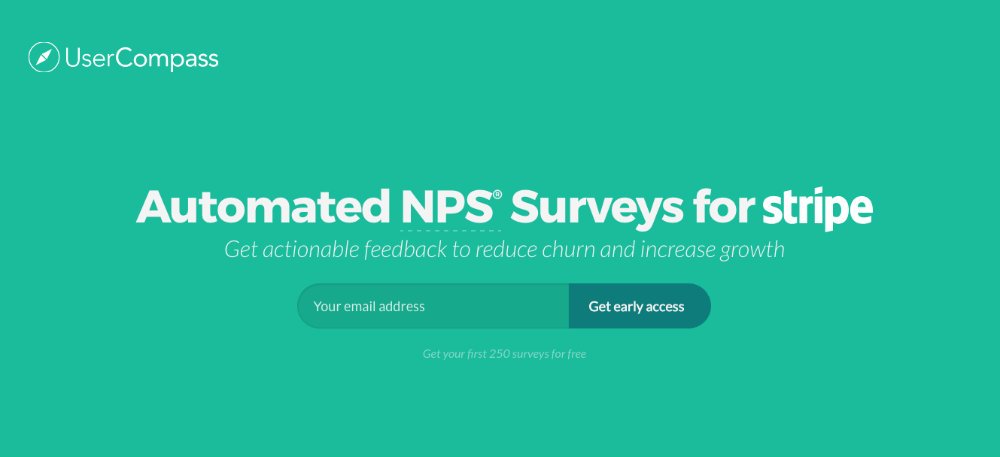 startupscom's tweet photo. UserCompass automatically sends surveys to your Stripe customers so that no insights go overlooked. https://t.co/YqitGxzker @UserCompass https://t.co/aVEYY3DpMS