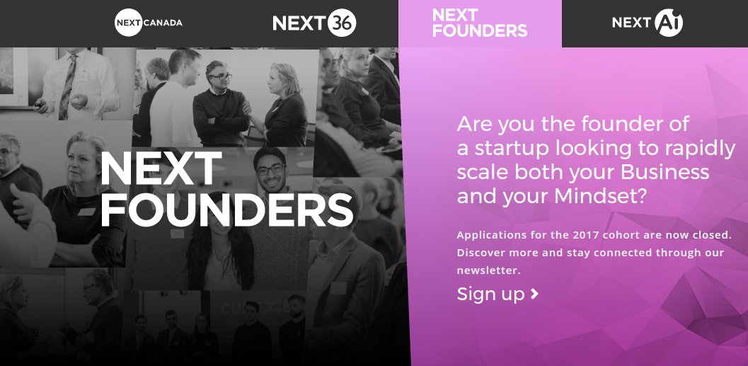 enkidootech's tweet photo. ACCEPTED to the NEXT Founders cohort for 2017. Many thanks to @Next_Canada for the kind words in your message we received today. So proud! https://t.co/VwxqpcngKG