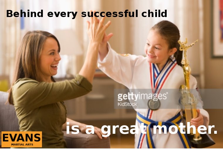 EvansDojo's tweet photo. #greatmoms #iameltoro #evansmartialarts https://t.co/Dn4V8BtmTn