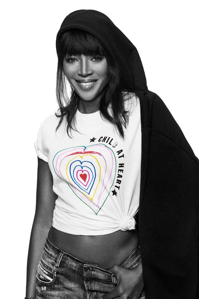 NewYorkModels's tweet image. CHILD AT HEART ❤️ @NaomiCampbell &amp;amp; @DIESEL collaborate on #ChildAtHeart T-shirts for @Fashion4Relief bit.ly/2oKxhRV #NYMMCares