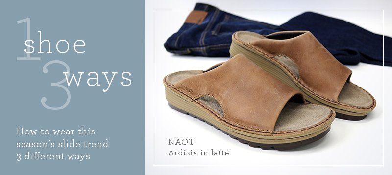 naot ardisia slide sandal