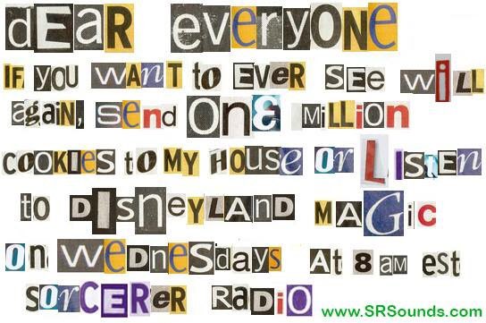 SRAnimationC's tweet image. Join me @Will_YetiChaser tomorrow @ 8am est on Sorcerer Radio, host of Disneyland Magic we'll revive some memories  SRsounds.com