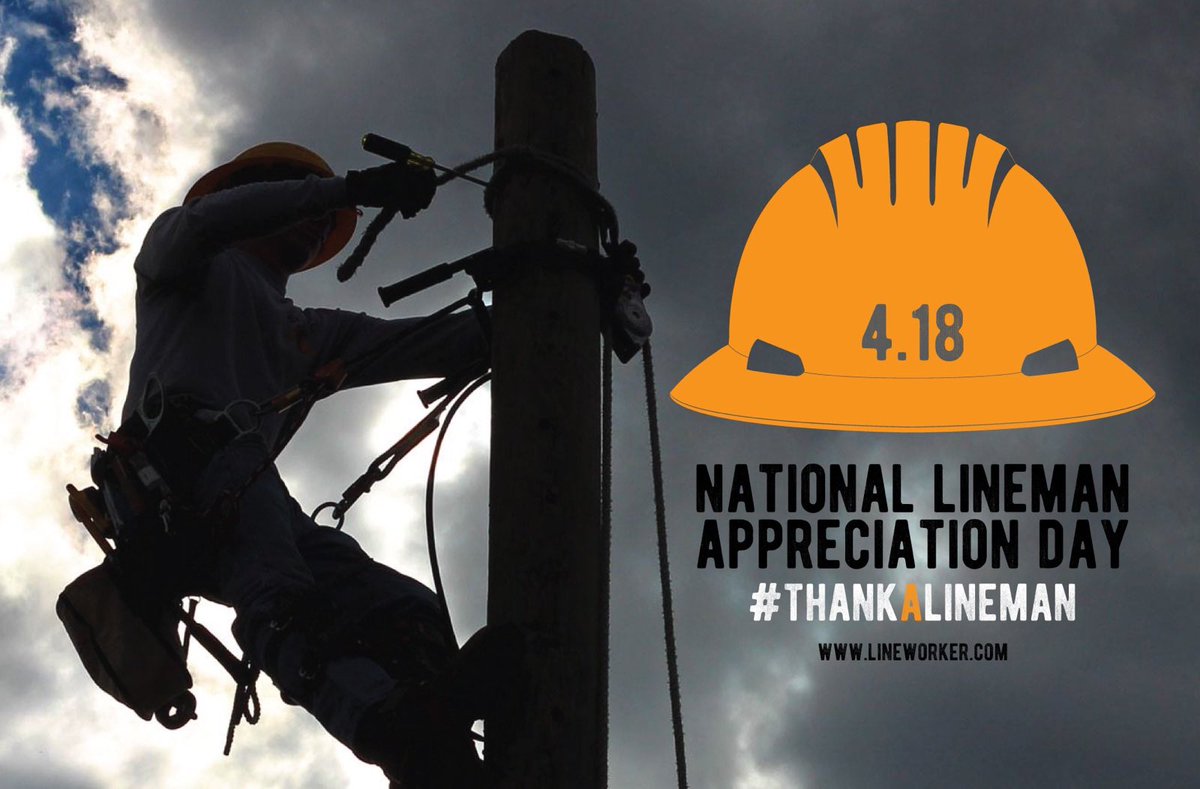 jared_anders's tweet image. Make sure you #thankalineman today! #linelife #lineworker