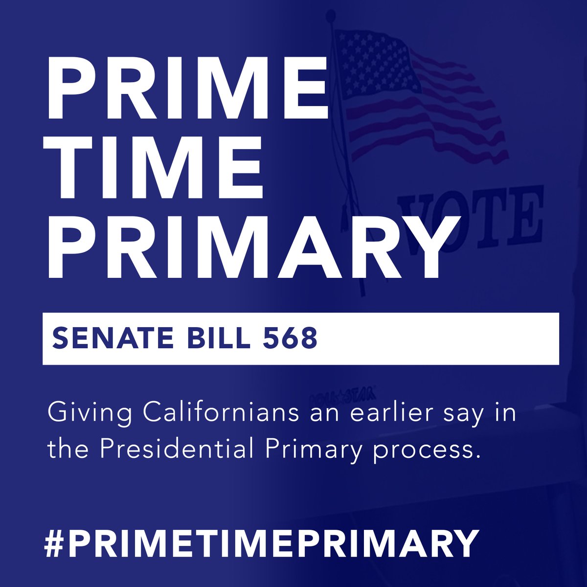 CASOSVote's tweet photo. SB 568 passes #CASen committee with bipartisan support. One step closer to a #PrimeTimePrimary for Californians. https://t.co/8xRYxCLrBF https://t.co/t6aMPLfkNH