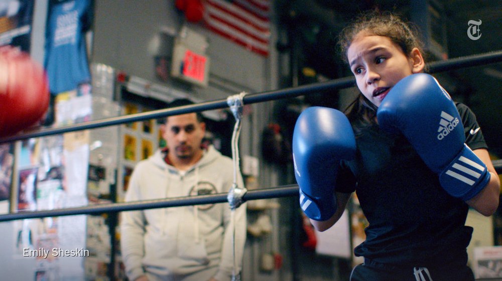 nytopinion's tweet image. Girl Boxer: Jesselyn Silva is only 10 years old, but she’s already in the ring. Watch our latest from #OpDocs nyti.ms/2pwetsx