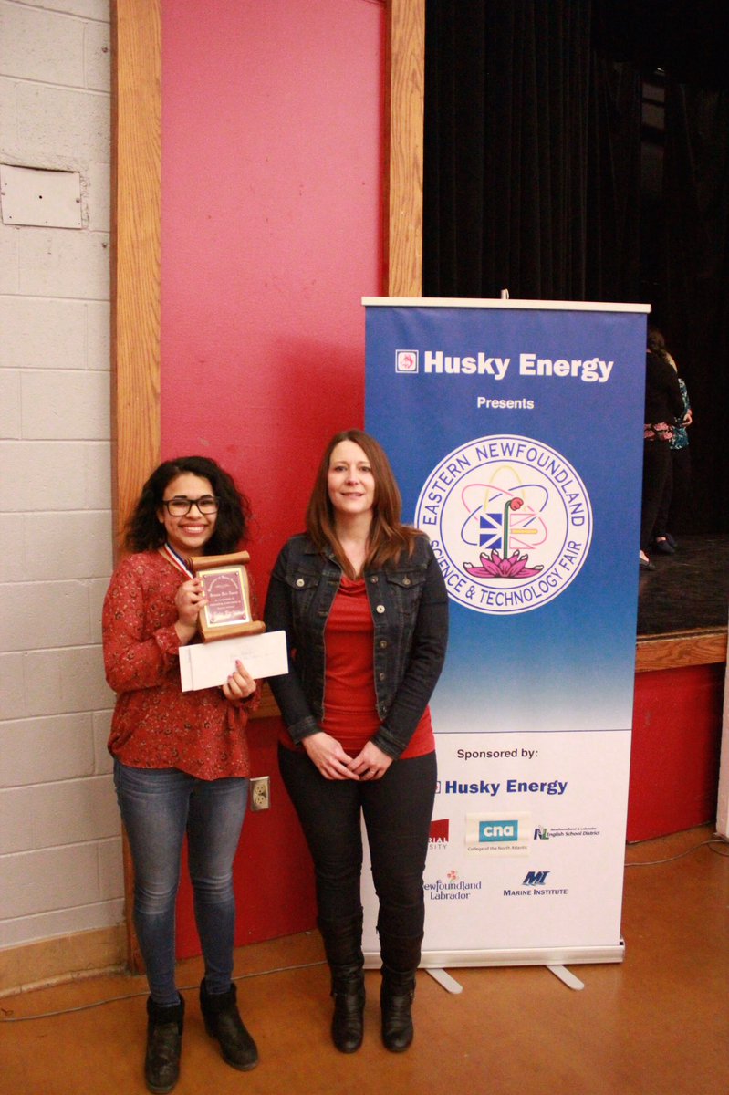 munocean's tweet photo. Congrats to Noha Shehata @HHMSC for winning our special award @EasternNLSci #Biodegradable #Recycle #Shrimpshells @coastalXnl @MUN_Science https://t.co/O0VCey9lkv