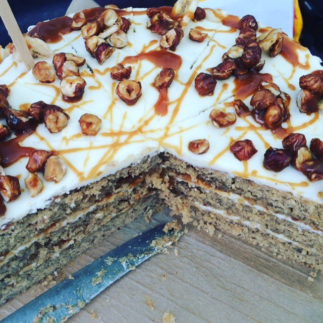 Pop to the @RailwaypubFM @TheRailwaySW16 pub this Saturday and try my Banana &amp; Hazelnut Torte 😀