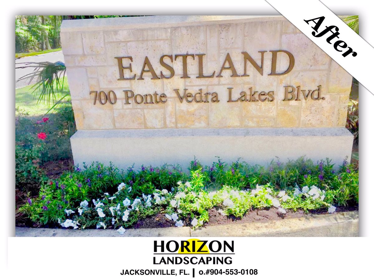 JaxLandscaping's tweet photo. #HorizonLandscaping | #PonteVedra #before &amp; #After
#Landscape #Design #Install #JacksonvilleFL #landscaping #Commercial #Residential https://t.co/22ilOg9eRM