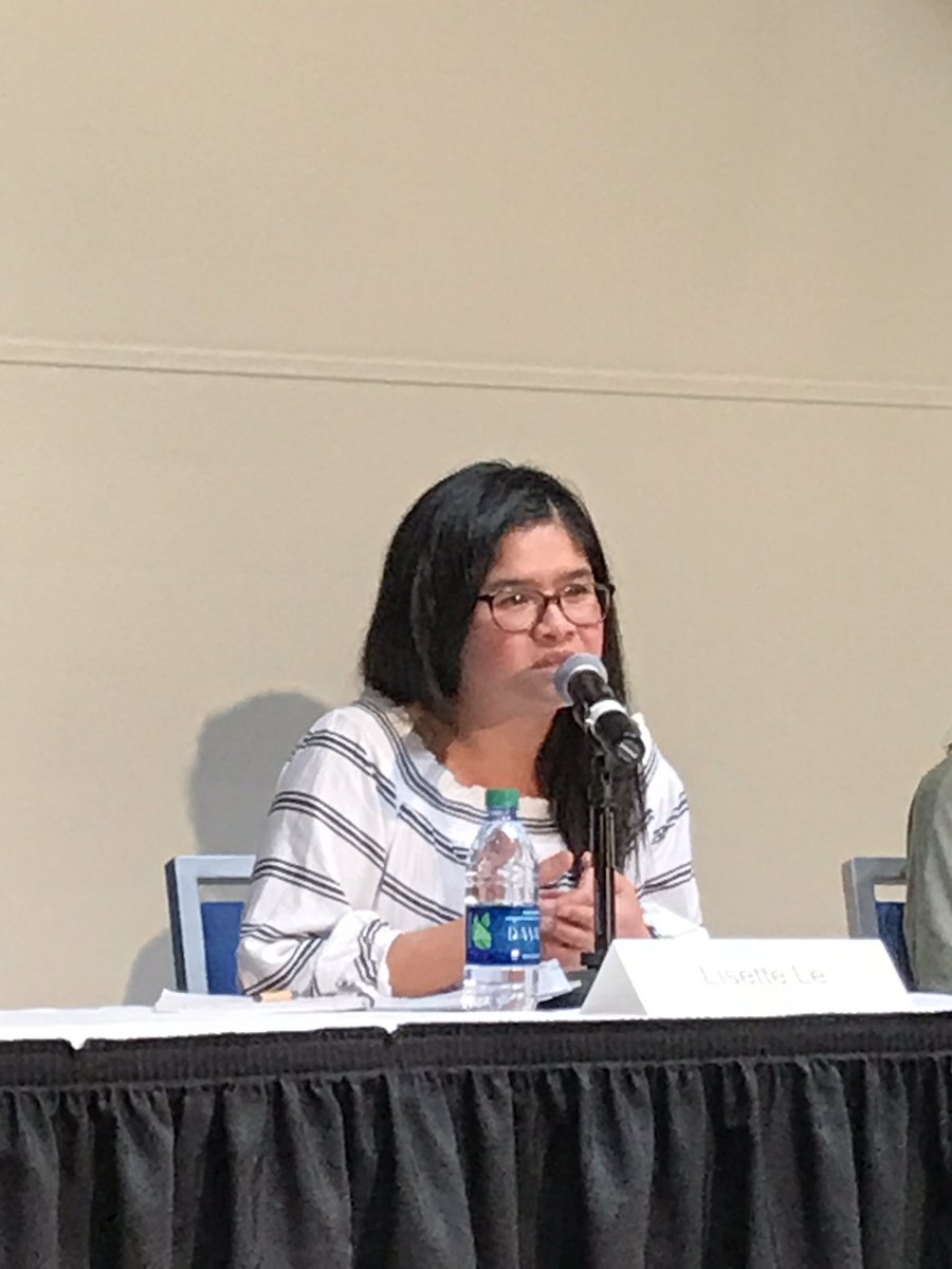 CWPPP_UMB's tweet photo. Lisette Le : "I made very conscious decisions that as i transition from jobs etc. is that it's influenced by women" @McCormackGrad #cwppp https://t.co/wVY8awhr1E