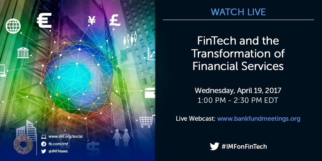 Join us tomorrow for a discussion on how #FinTech can transform the global financial landscape. #IMFonFinTech ow.ly/Dxhx30aXSyK
