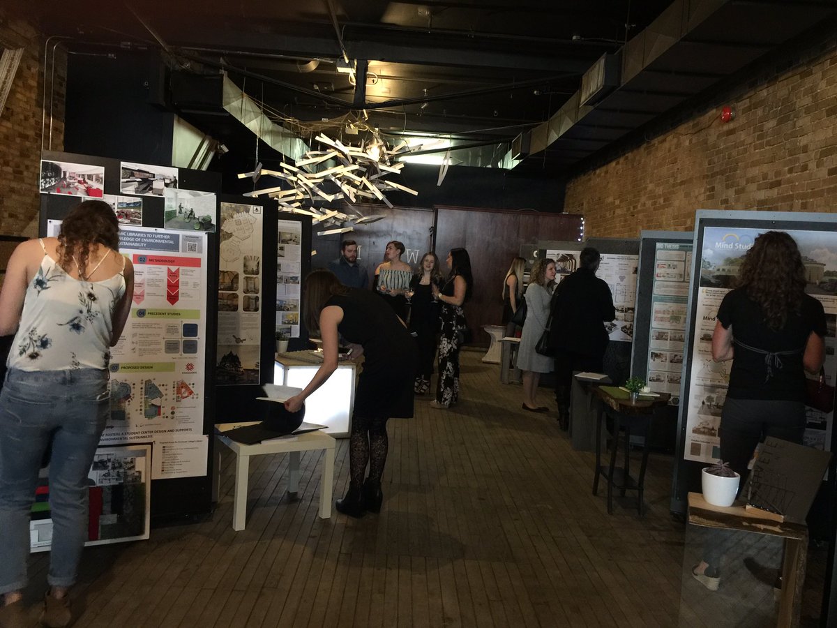 ARIDOntario's tweet photo. .@FanshaweCollege BID grad show is kicking-off ! #IDfuture https://t.co/TBvvuahId9
