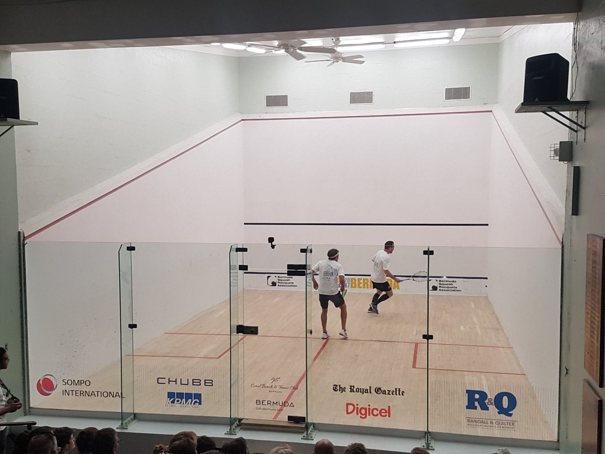 Great first game between <a href="/micahfsquash/">Micah Franklin</a> and <a href="/nickytsquashpro/">Nick Taylor</a> with Micah taking it out 12@10, superb squash!