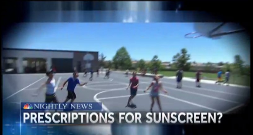 NBCNightlyNews's tweet photo. In Washington, bill aims to change schools’ rules against applying sunscreen for students.

@kristendahlgren reports now on @NBCNightlyNews. https://t.co/uzagjfbEhV