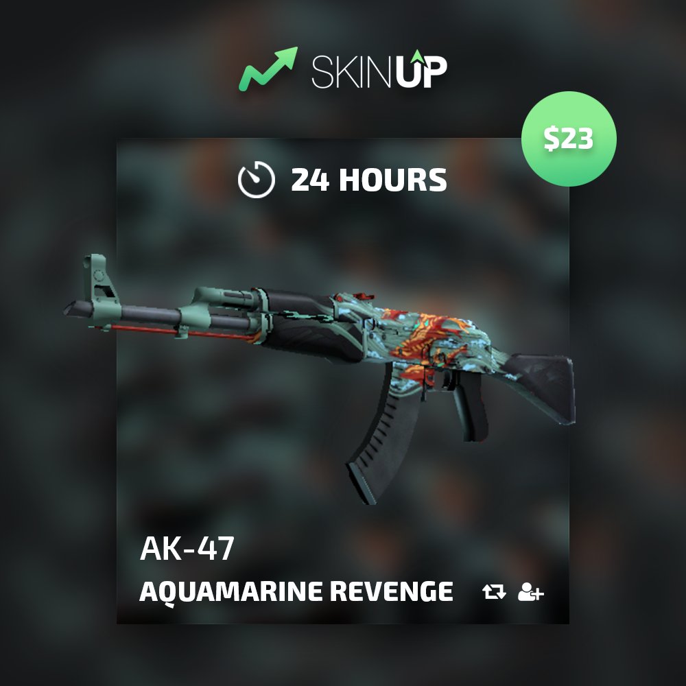 skinupgg's tweet photo. 🎁 AK-47 AQUAMARINE REVENGE (FT) DAILY GIVEAWAY

✅ FOLLOW @skinupgg 
✅ RETWEET
✅ TAG A FRIEND

Bowie Knife giveaway: https://t.co/aKDUF46wJ0 https://t.co/wian0IWtqd
