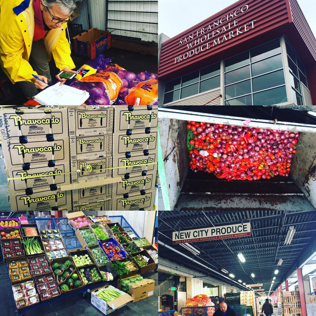 jncordeiro's tweet photo. New job, new views. First day as the Program Manager at the SF Wholesale Produce Market. Thx for the warm welcome @sfproducemarket ! 🥑🥝🍊🥕 https://t.co/0cTpeE58eL