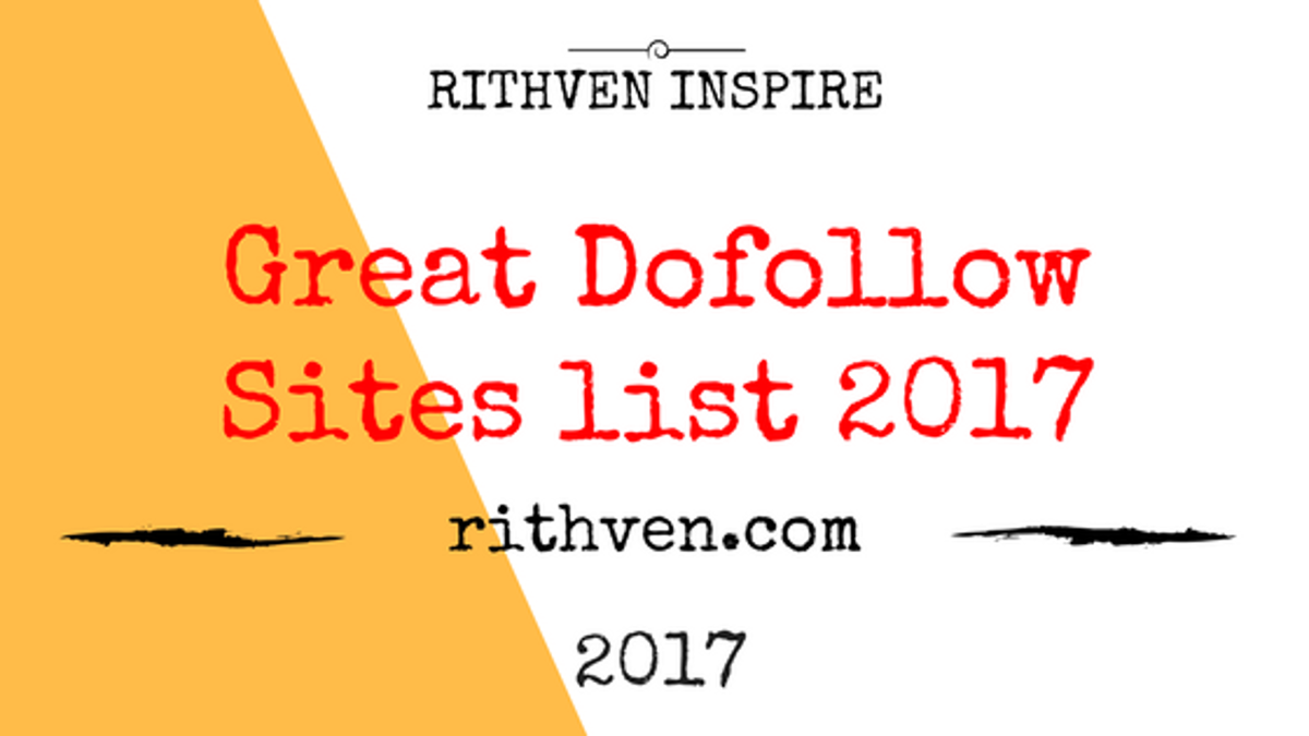 RithvenInspire's tweet photo. Great Dofollow Sites list 2017. Looking for a way to improve Off Page SEO? - https://t.co/fcKyo9ekRP  #world #EU #US #asia #WordPress https://t.co/s9JXKfd7wB