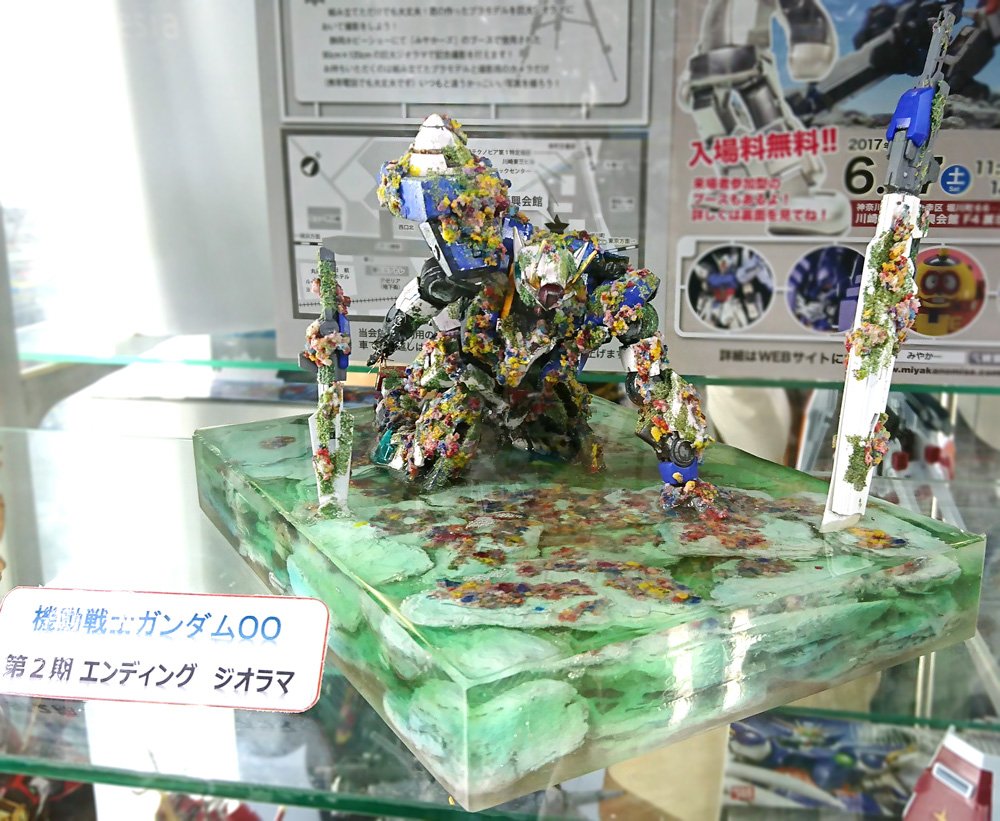 あづ美 Riki0303 あーっっそうなんよ Trust You の水中花的なのを想定して作って 一緒に写すの最後までダブルオーガンダムかelsクアンタかどちらにしようか迷い続けて メタル刹那を飾りたくなったから劇00方面にしたという 笑 お二人にそう思って