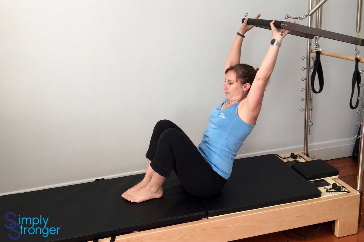 simplystronger7's tweet photo. Testing out our new exciting #Pilates machine! Studio reformer and trapeze tower in one! #Simplystronger https://t.co/uCG28gkz6S