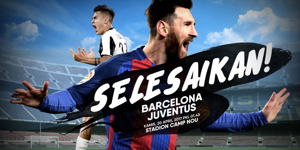 Nobar di kopsos tlogomas leg2 
Barcelona vs juventus 
Merapat kamis 20 april pkl 01.45 
Camp nou