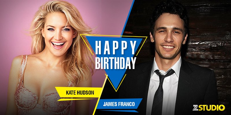 Here s wishing Kate Hudson and James Franco a very happy birthday! Send in your wishes! 