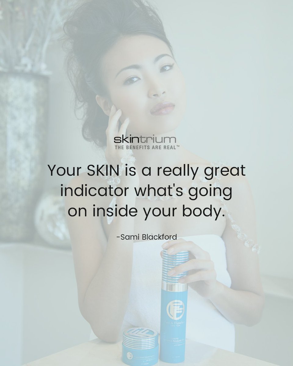 Skintrium's tweet image. "Your #Skin is a really great #Indicator of what's going on inside your body." @SamiBlackford  #WednesdaySpotlight
skintrium.com/Esthetic-Blend…