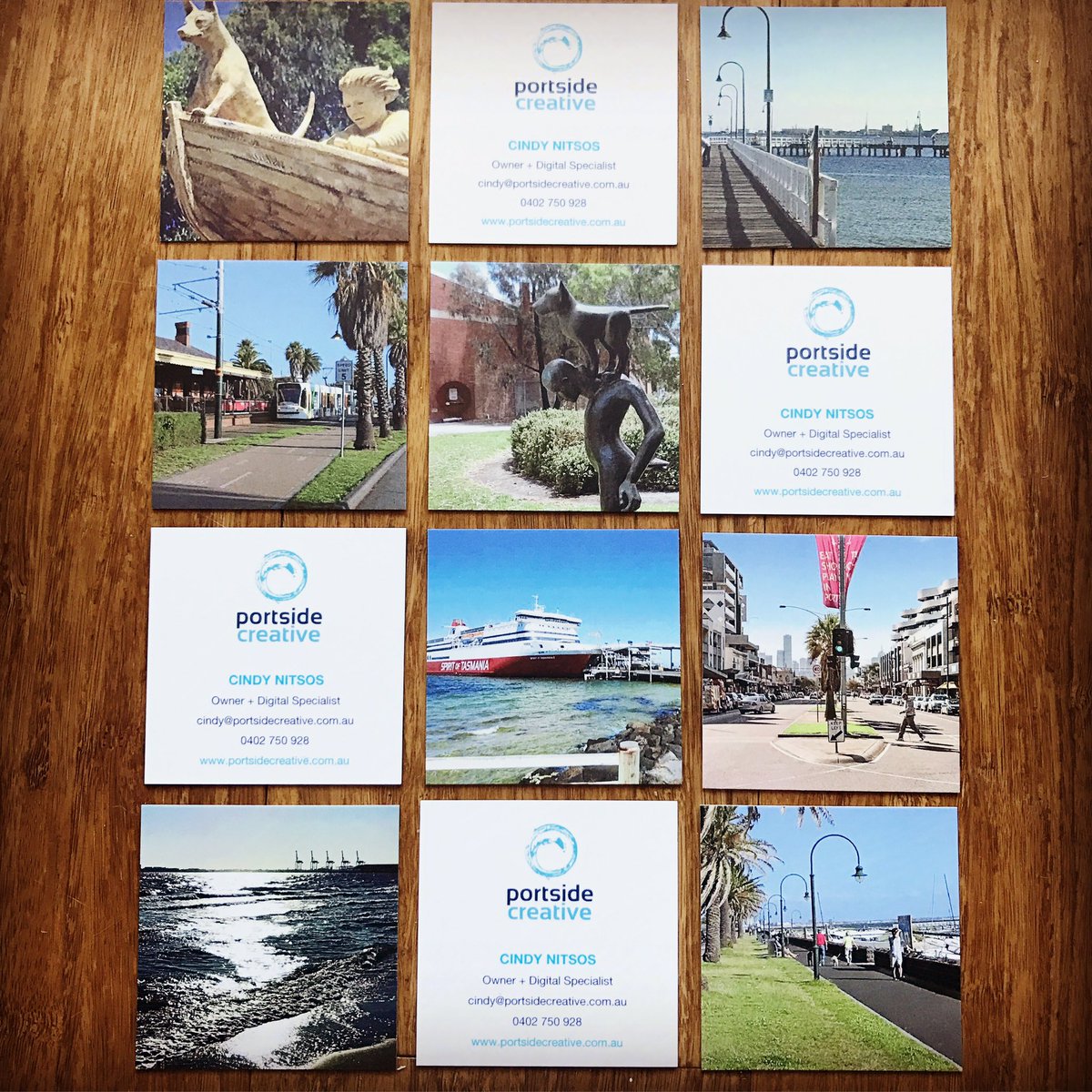 PortsideCreativ's tweet image. We're just a little bit stoked with our "loving local" business cards! 

#DigitalMarketing #Webdesigner #portmelbourne #Australia
