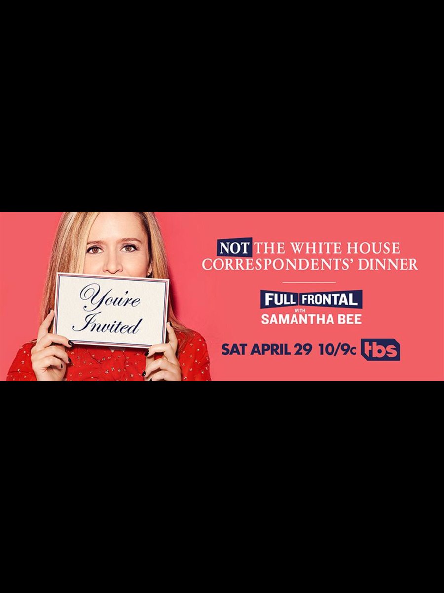 On April 29th I may do something shocking during my appearance on "Full Frontal With Samantha 🐝 Bee". Should be fun.