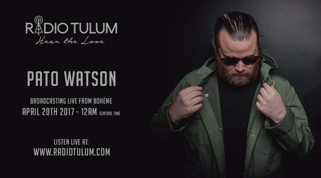 WatoPatson's tweet photo. Mañana en @radiotulum a las 12 AM #patowatson #live #radiotulum https://t.co/xboAqCLP0s