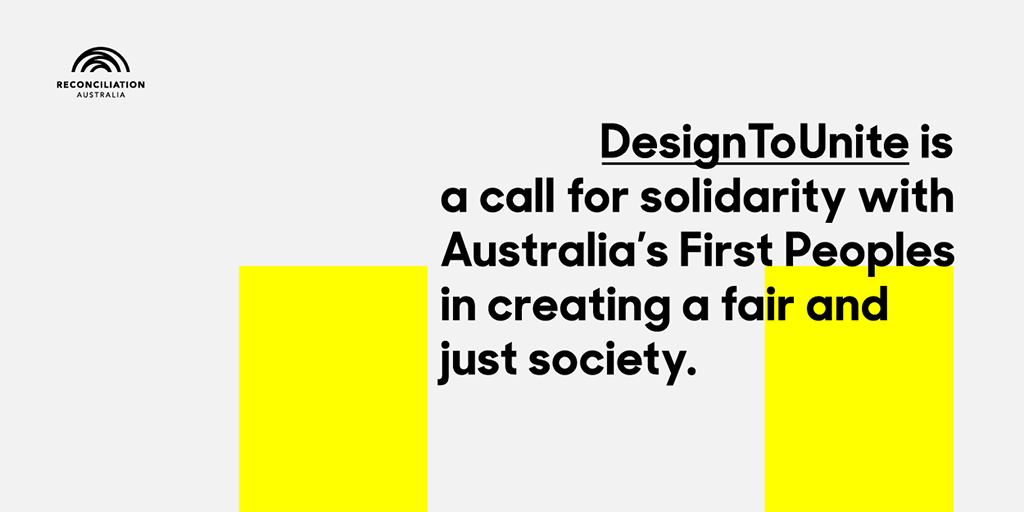 AGDA_National's tweet photo. #DesignToUnite is a campaign calling for solidarity with Australia's First Peoples for National Reconciliation Week. https://t.co/FRuv82vdTh https://t.co/uzRUWNRDBx