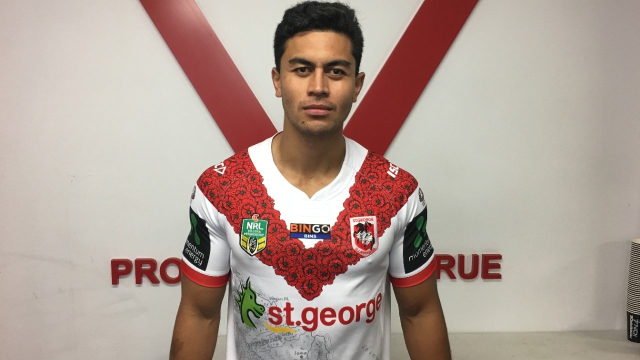 St Illawarra Dragons on Twitter "Dragons unveil commemorative jersey to be worn on ANZAC