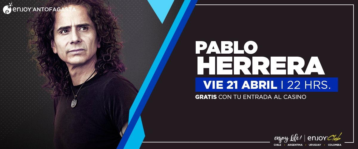 Enjoy_Antof's tweet photo. Este viernes te esperamos con la baladas de Pablo Herrera en bar jokers #Antofagasta https://t.co/5T4pgro4er