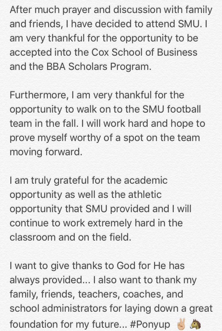 MattDorrity's tweet photo. #Ponyup #SMUBound ✌🏼🐴 https://t.co/0gbL93LMsN